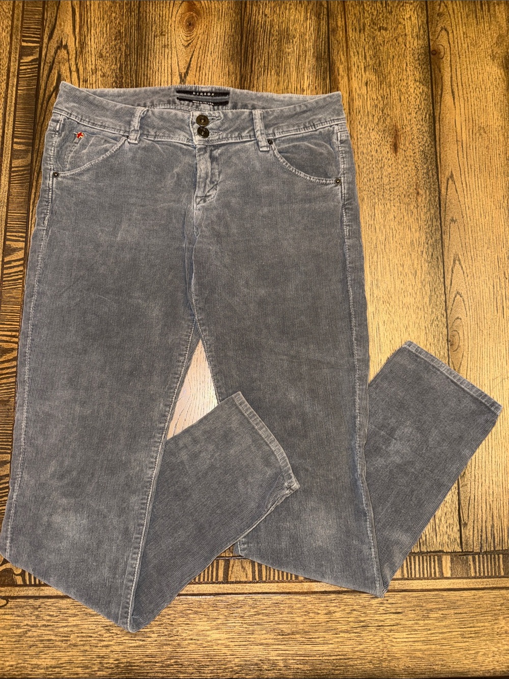 Hudson Jeans Collin Flap Women’s Gray Corduroy Skinny Jeans 2012